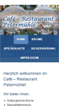 Mobile Screenshot of petermuehle.at