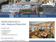Tablet Screenshot of petermuehle.at